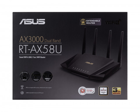 ASUS-RT-AX58U AX3000 dual-band Wi-Fi router - Galeria zdjęcie 4