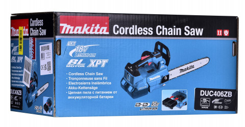 Pilarka łańcuch 2x18V 40cm bez aku i ładow DUC406ZB MAKITA - Galeria zdjęcie 8