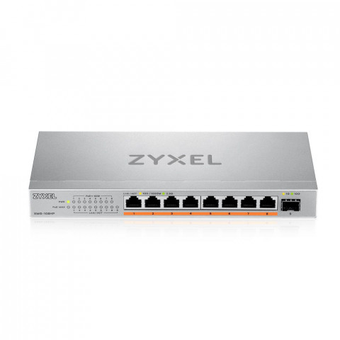 Switch Zyxel XMG-108HP 9p PoE (PoE++: 8) 100W Unmanaged Multigigabit - Galeria zdjęcie 3