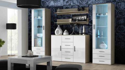 Półka 125cm (2szt) SOHO dąb sonoma mat - Galeria zdjęcie 8