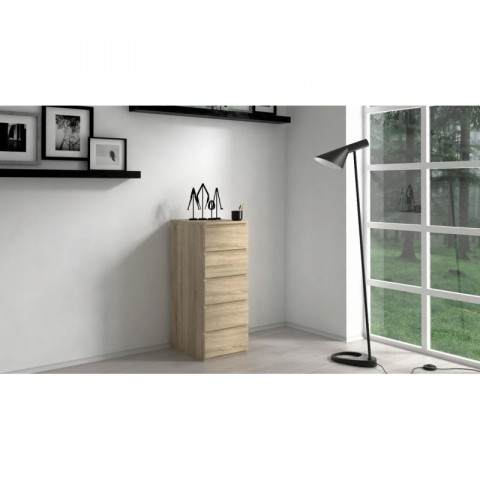 W5 KOMODA 5 SZUFLAD SONOMA - Galeria zdjęcie 3