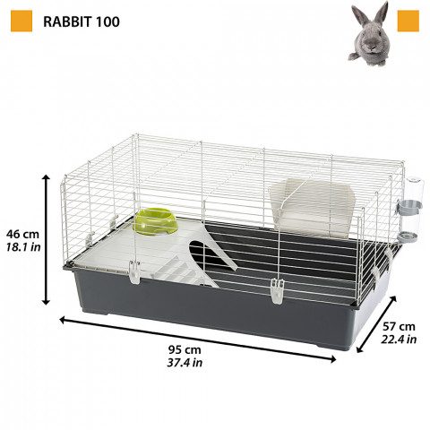 FERPLAST Rabbit 100 - klatka dla królika - Galeria zdjęcie 2