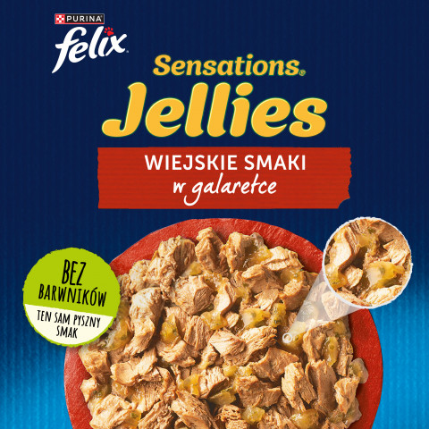 PURINA Felix Sensation: wiejskie smaki - karma dla kota - 120x85 g - Galeria zdjęcie 10