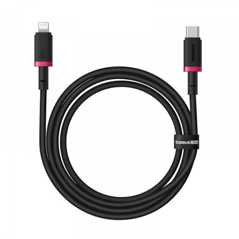 Kabel Baseus Dura Typ C 20W 1m (czerwono-czarny) - Galeria zdjęcie 1