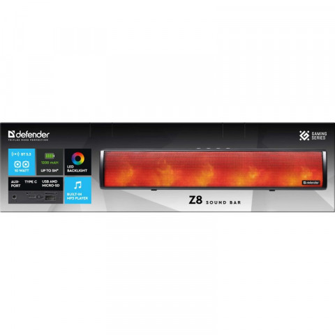 DEFENDER GŁOŚNIK SOUNDBAR Z8 10W LED BLUETOOTH - Galeria zdjęcie 8