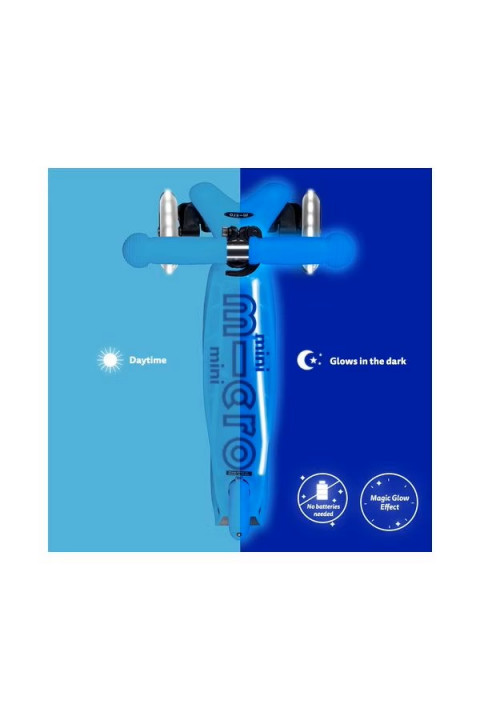 Hulajnoga Mini Micro Deluxe Glow LED Plus Glacier Aqua - Galeria zdjęcie 2