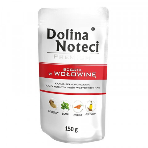 DOLINA NOTECI Premium bogata w wołowinę - mokra karma dla psa - 150 g - Galeria zdjęcie 1