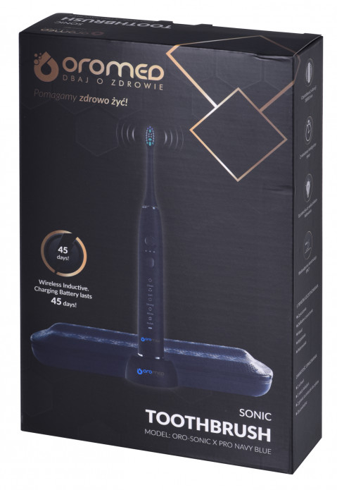 Soniczna szczoteczka ORO-SONIC X PRO NAVY BLUE - Galeria zdjęcie 6