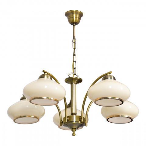 Żyrandol klasyczna lampa sufitowa wisząca Activejet RITA Patyna 5xE27 do salonu - Galeria zdjęcie 1