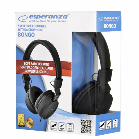ESPERANZA SŁUCHAWKI STEREO Z MIKROFONEM BONGO - Galeria zdjęcie 11
