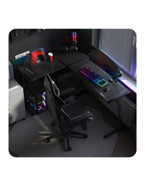 Biurko gamingowe Huzaro Hero 6.0 Black RGB - Galeria zdjęcie 10