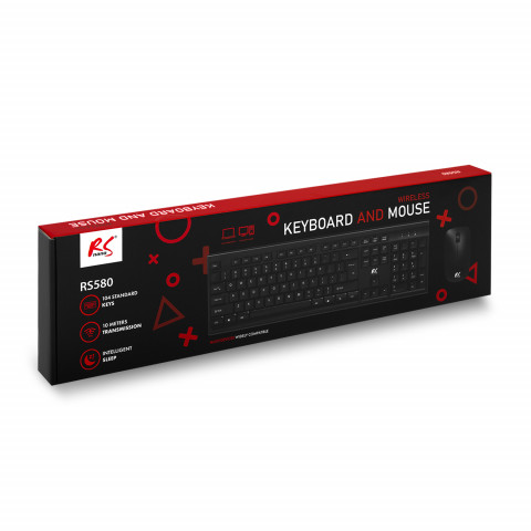 NANORS KLAWIATURA + MYSZ BEZPRZEWODOWA COMBO RS580 - Galeria zdjęcie 3