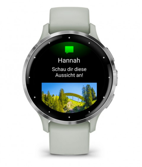 Zegarek Garmin Venu 3S 41mm Srebrny - Galeria zdjęcie 4
