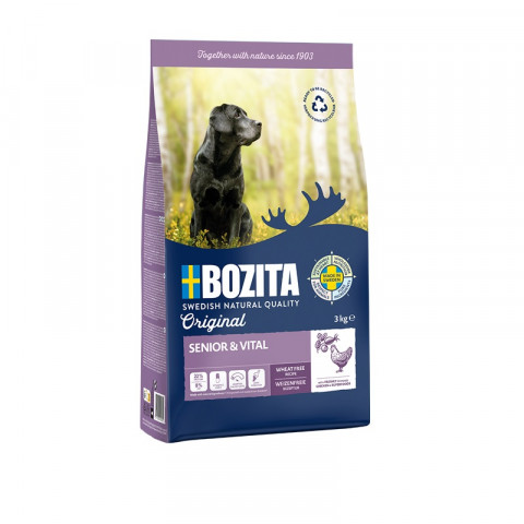 BOZITA Original Senior & Vital Kurczak - sucha karma dla psa - 3kg - Galeria zdjęcie 1