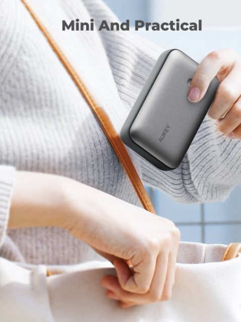 AUKEY POWERBANK 20 000 MAH, USBC 22,5W, USBA,MINI - Galeria zdjęcie 6