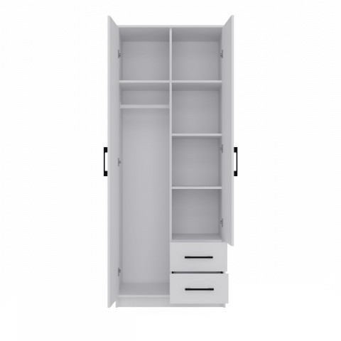 SZAFA ROMANA 80X205 BIAŁA Z LUSTREM - Galeria zdjęcie 3