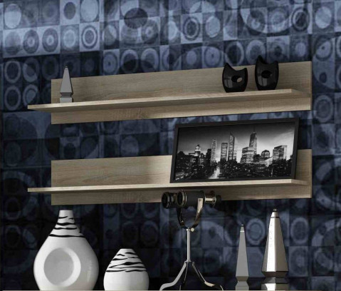 Półka 125cm (2szt) SOHO dąb sonoma mat - Galeria zdjęcie 1