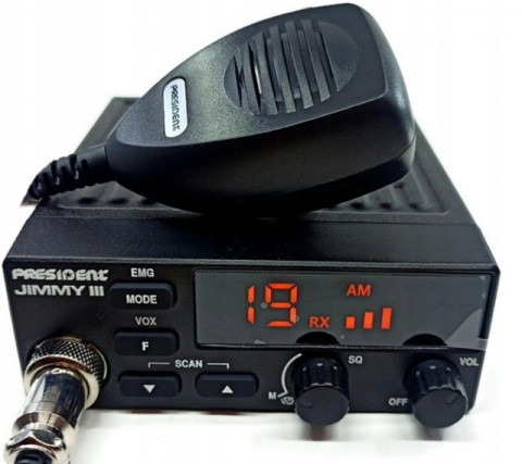 CB Radio PRESIDENT Jimmy 3 III 12V ASC 12V AM FM - Galeria zdjęcie 3
