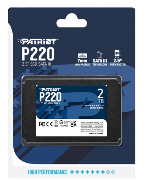SSD PATRIOT P220 2TB SATA3 2,5" P220S2TB25 - Galeria zdjęcie 5