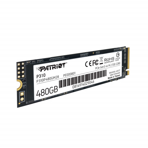 SSD Patriot P310 480GB M.2 2280 PCIe NVMe 4 x4 TLC - Galeria zdjęcie 2