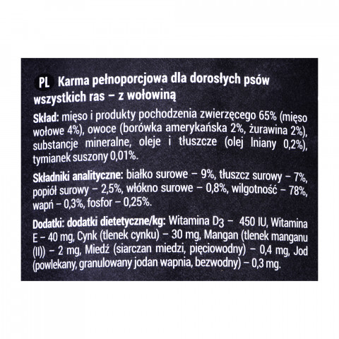 DOLINA NOTECI Rafi MIX 3 SMAKÓW - mokra karma dla psa - 24x400g - Galeria zdjęcie 7