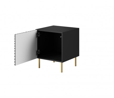Szafka nocna HOLE 2szt. 44x40,5xH53,5 czarny mat - Galeria zdjęcie 2