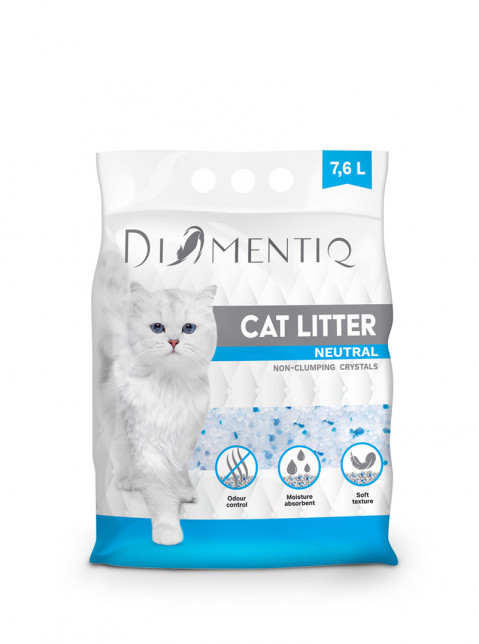 DIAMENTIQ Żwirek Neutralny, Silikonowy, Niezbrylający się dla kota - 7,6l + GRATIS! - Galeria zdjęcie 4