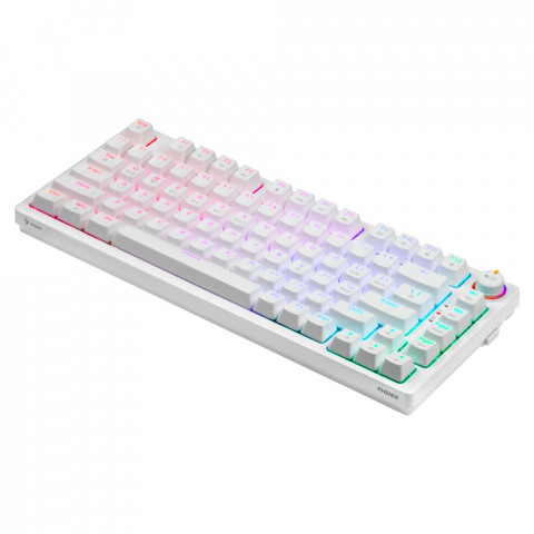 SAVIO KLAWIATURA MECHANICZNA PHENIX WHITE RED ABS - Galeria zdjęcie 6