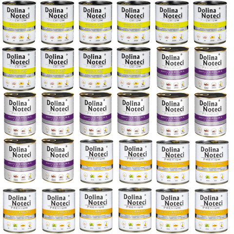 DOLINA NOTECI Premium MIX 3 SMAKÓW - mokra karma dla psa - 30x800g - Galeria zdjęcie 1