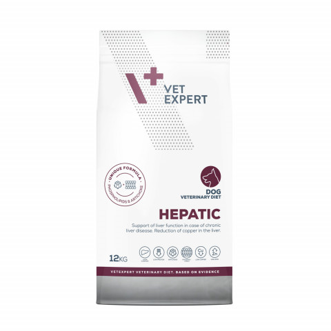 VET EXPERT Veterinary Diet Hepatic Dog - sucha karma dla psa - 12kg - Galeria zdjęcie 2