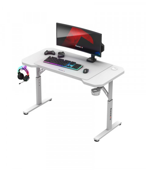 Biurko gamingowe Huzaro Hero 2.6 White - Galeria zdjęcie 4