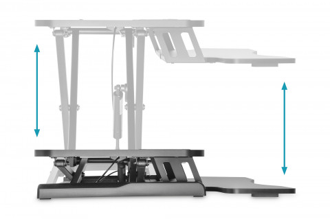Digitus Ergonomiczna nakładka na biurkopowierzchnia: 950x615x106-460mm regulowana - Galeria zdjęcie 6