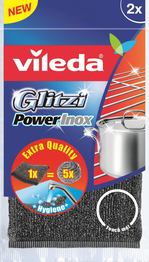 Zmywak Vileda Glitzi Power Inox 2 szt. - Galeria zdjęcie 1