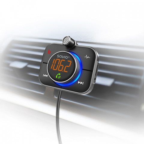 SAVIO TR-14 TRANSMITER SAMOCHODOWY FM Z BLUETOOTH - Galeria zdjęcie 10