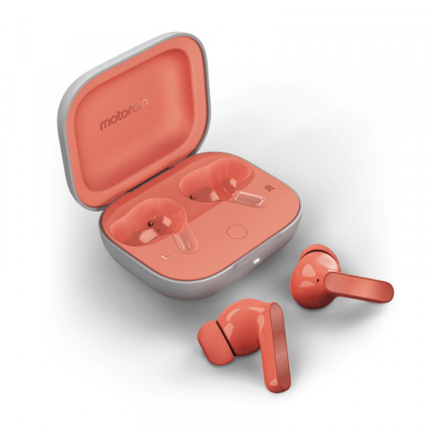 Słuchawki BT Moto buds Wireless Earbuds, Coral Peach - Galeria zdjęcie 1