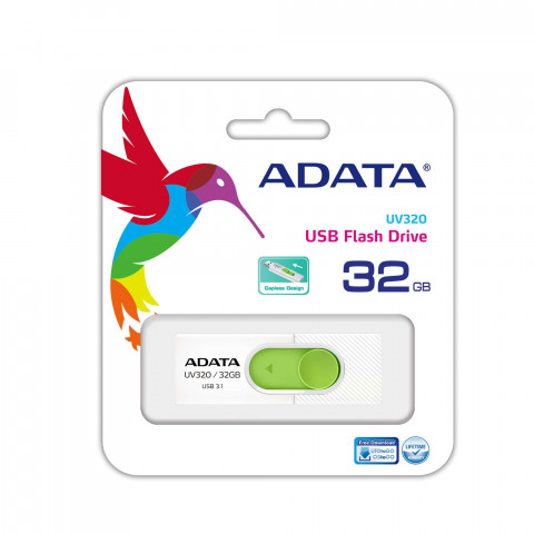 ADATA FLASHDRIVE UV320, 32GB,USB 3.0,white/green - Galeria zdjęcie 3