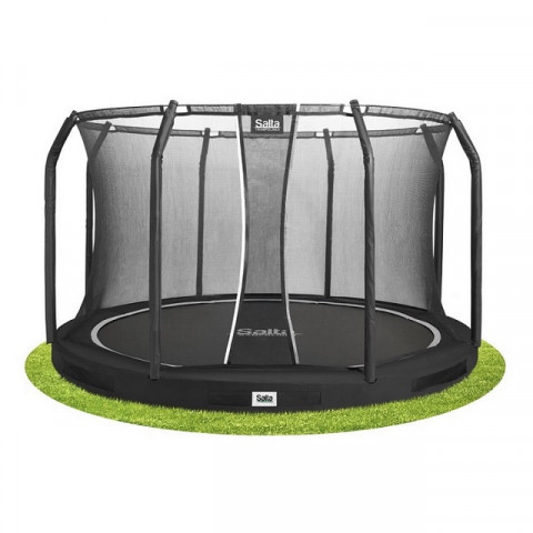 Trampolina Premium Ground Combo 396 cm Czarna - Galeria zdjęcie 2