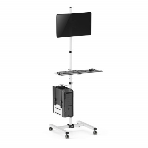 MACLEAN STAND WÓZEK DO MONITORA KOMPUTERA MC-793 W - Galeria zdjęcie 1