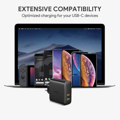 AUEKY PA-D5 ŁADOWARKA SIECIOWA 63W 2XUSB PD 3.0 - Galeria zdjęcie 5
