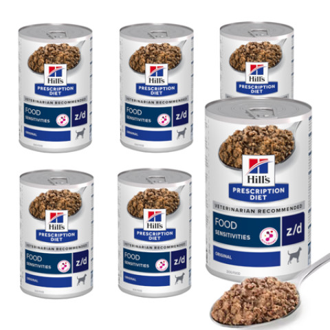 HILL'S PD Canine Food Sensitivities z/d - mokra karma dla psa - 6x370 g - Galeria zdjęcie 1