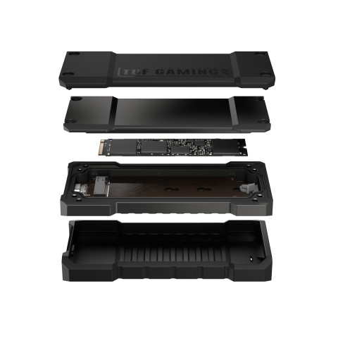 Obudowa na dysk zewnętrzny SSD Asus TUF Gaming A2 Czarny (90DD02X0-M09000) - Galeria zdjęcie 16
