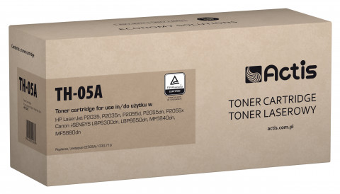 Actis TH-05A Toner do drukarek HP, Canon, Zamiennik HP 05A CE505A, Canon CRG-719; Standard; 2300 stron; czarny. - Galeria zdjęcie 1