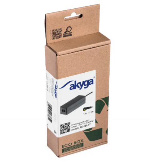 Zasilacz Akyga do notebooka AK-ND-47 (19V 2,15A 40W 5.5*1,7) - Galeria zdjęcie 2