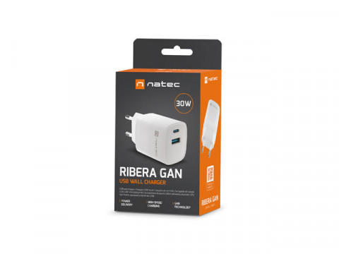 NATEC ŁADOWARKA RIBERA GAN 1X USB-A + 1X USB-C 30W - Galeria zdjęcie 6