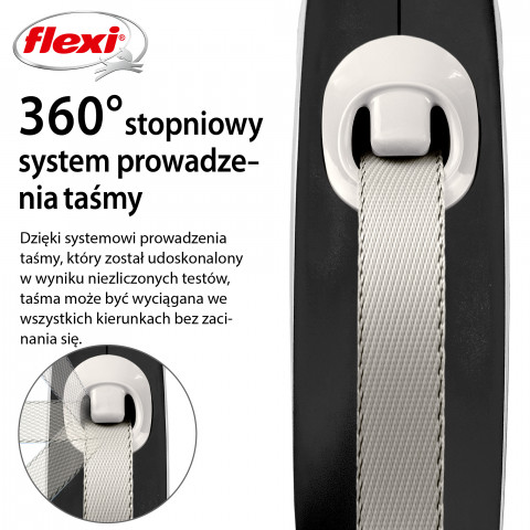 FLEXI New Comfort L czarna - automatyczna smycz dla psa - 8m - Galeria zdjęcie 4