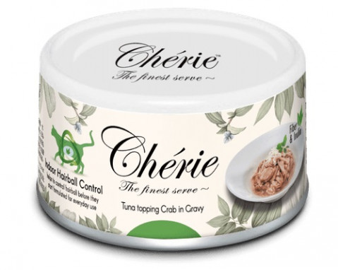 CHERIE Indoor Hairball Control Mix Smaków z Tuńczykiem w sosie - mokra karma dla kota - 24x80g - Galeria zdjęcie 5