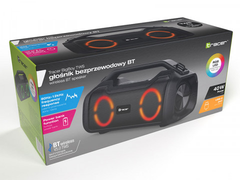 TRACER GŁOŚNIK TWS BIGBOY BLUETOOTH BLACK - Galeria zdjęcie 9