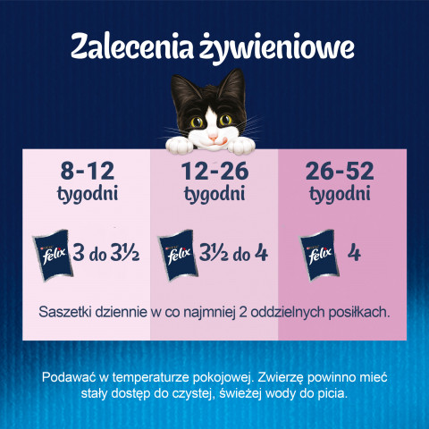 Purina Felix Fantastic Junior Kurczak - mokra karma dla kota - 85 g - Galeria zdjęcie 3