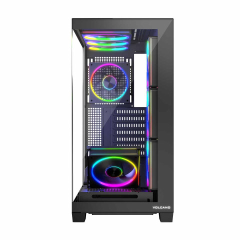 MODECOM OBUDOWA VOLCANO STELLAR ARGB MIDI 8F BLACK - Galeria zdjęcie 8