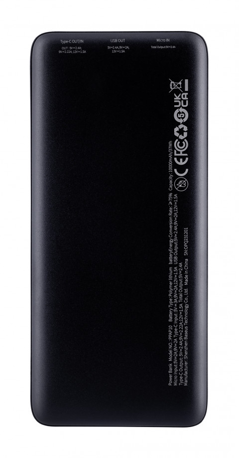 BASUES POWERBANK AIRPOW 10000MAH 20W (CZARNY) - Galeria zdjęcie 7